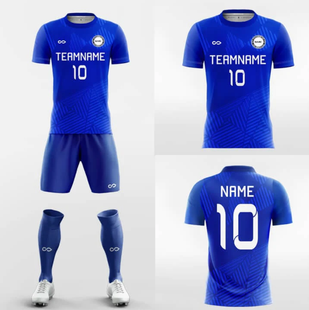 Maillot+ short sublimé Bleu 🔵 (Avec les 8 maillots)