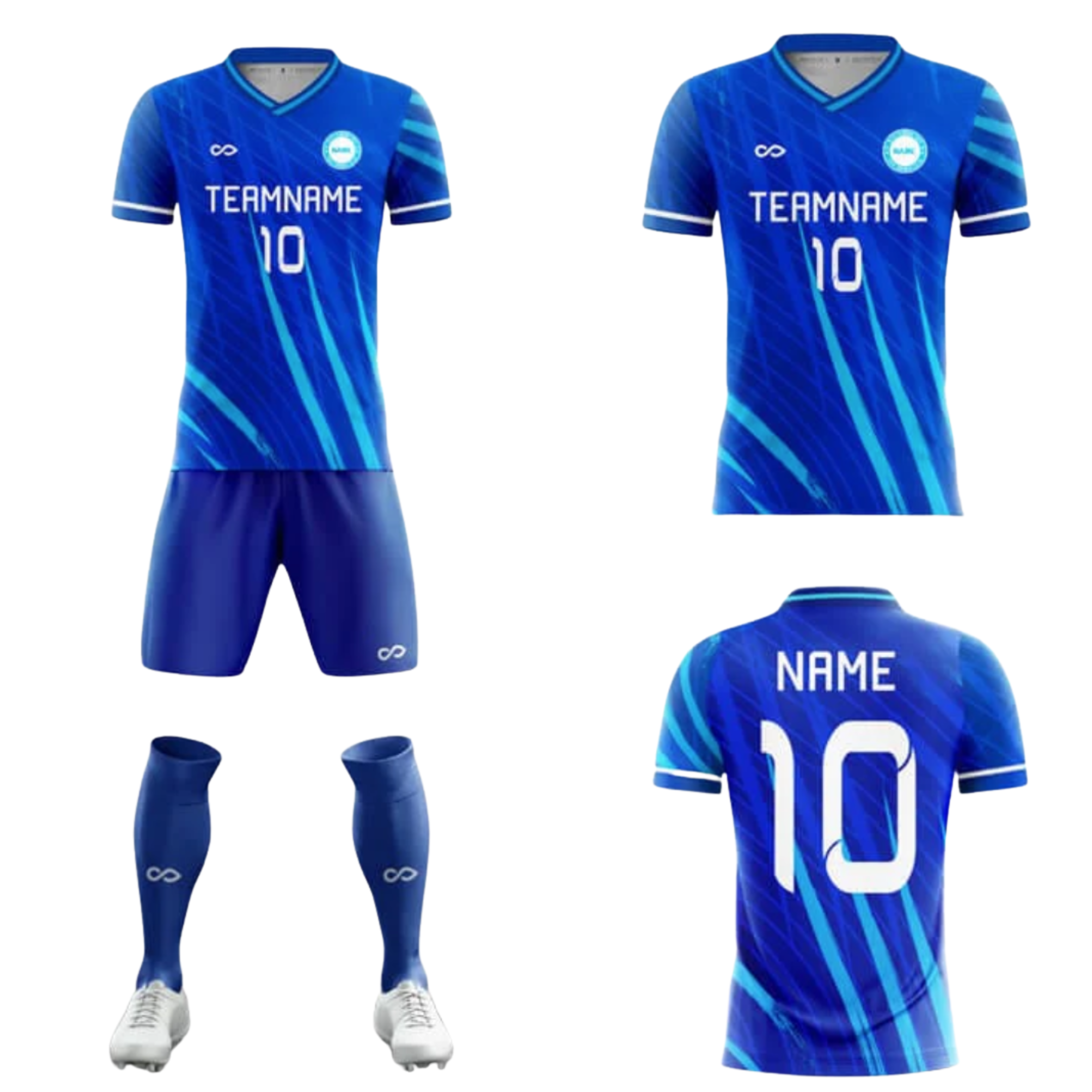 Tenue de match bleu 001