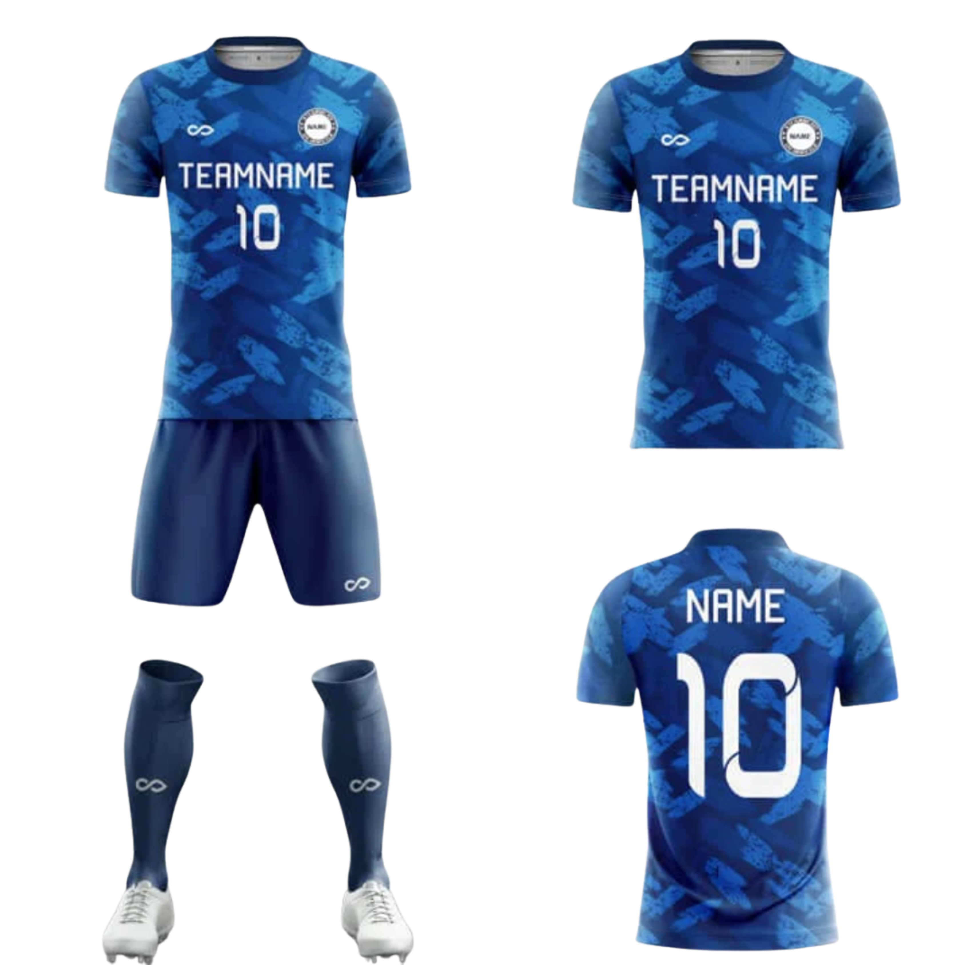 Tenue de match bleu 002