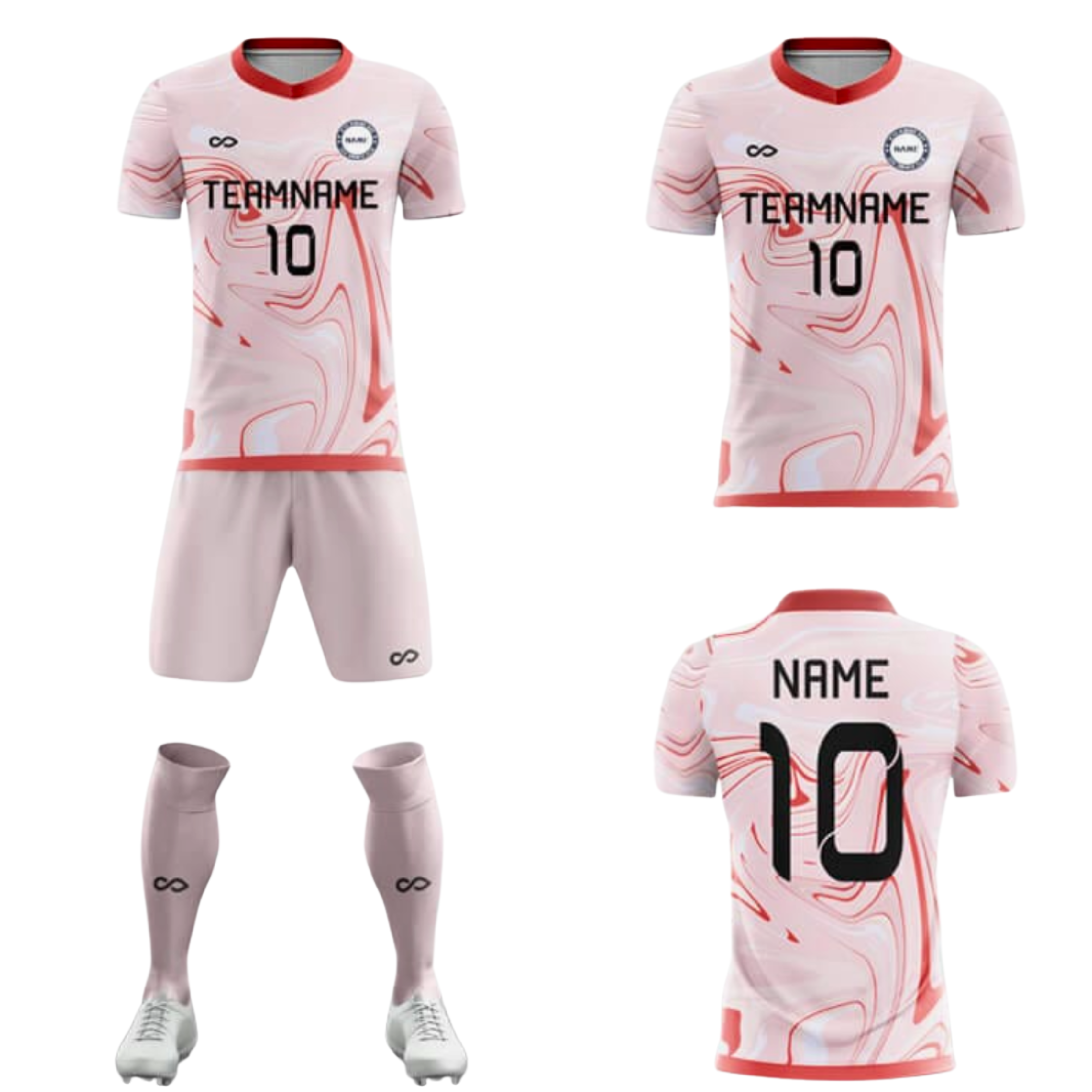 Tenue de match rose 001