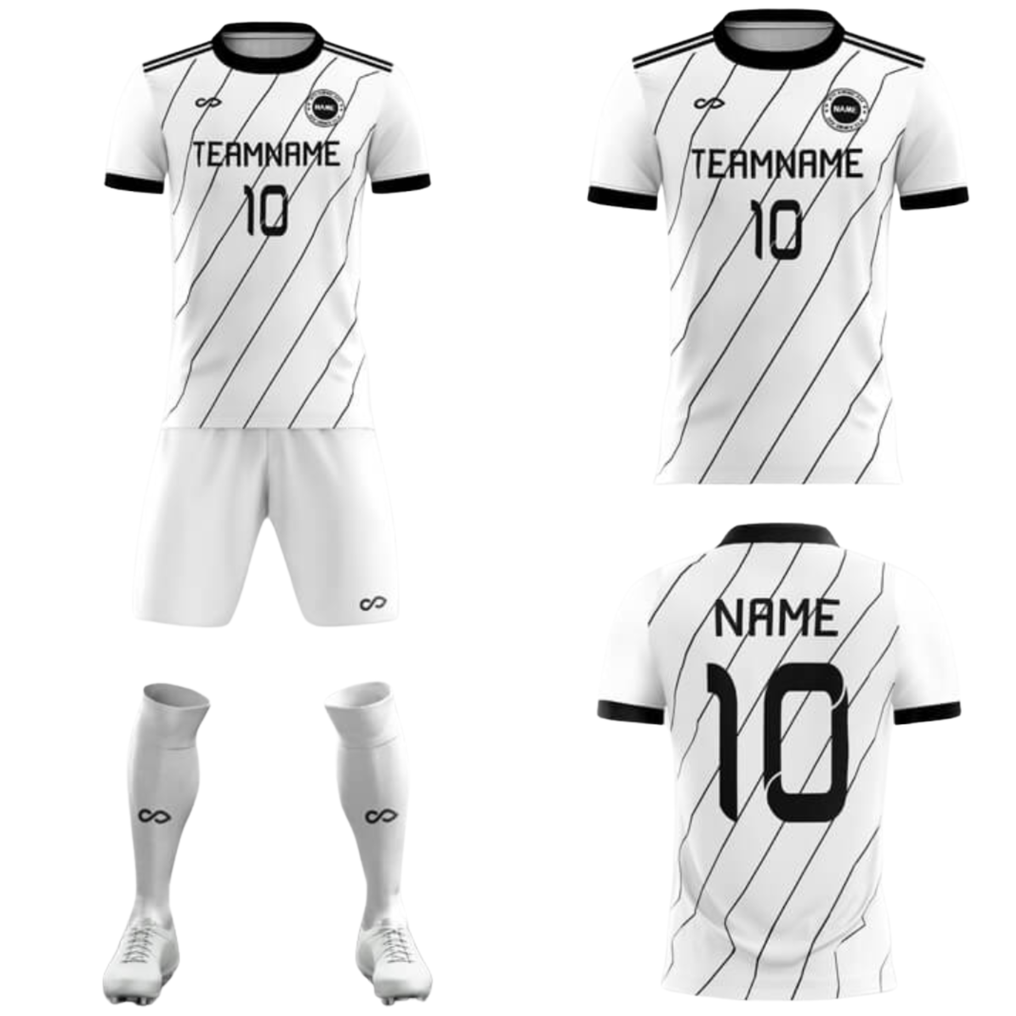 Tenue de match blanche 006