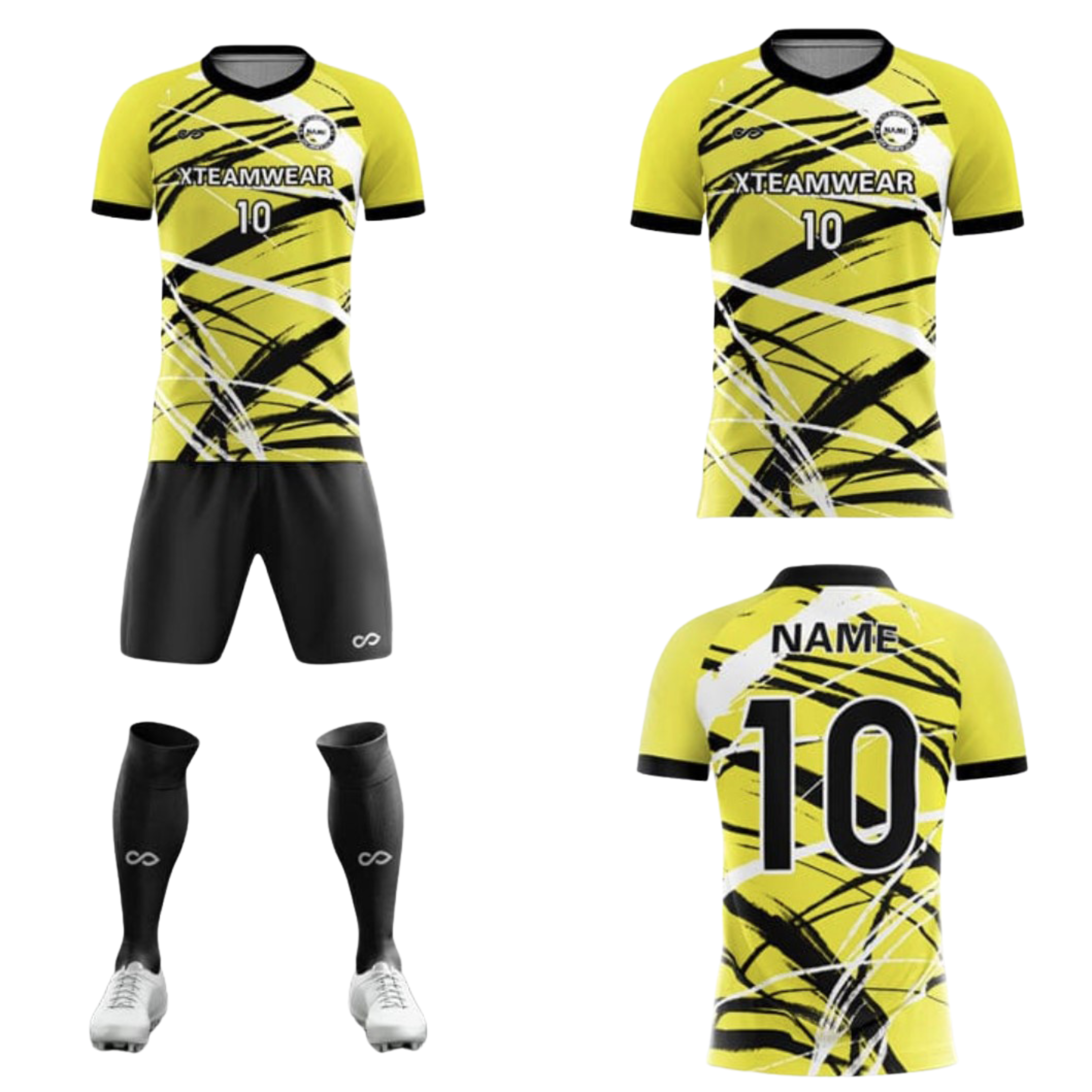 Tenue de match jaune 004