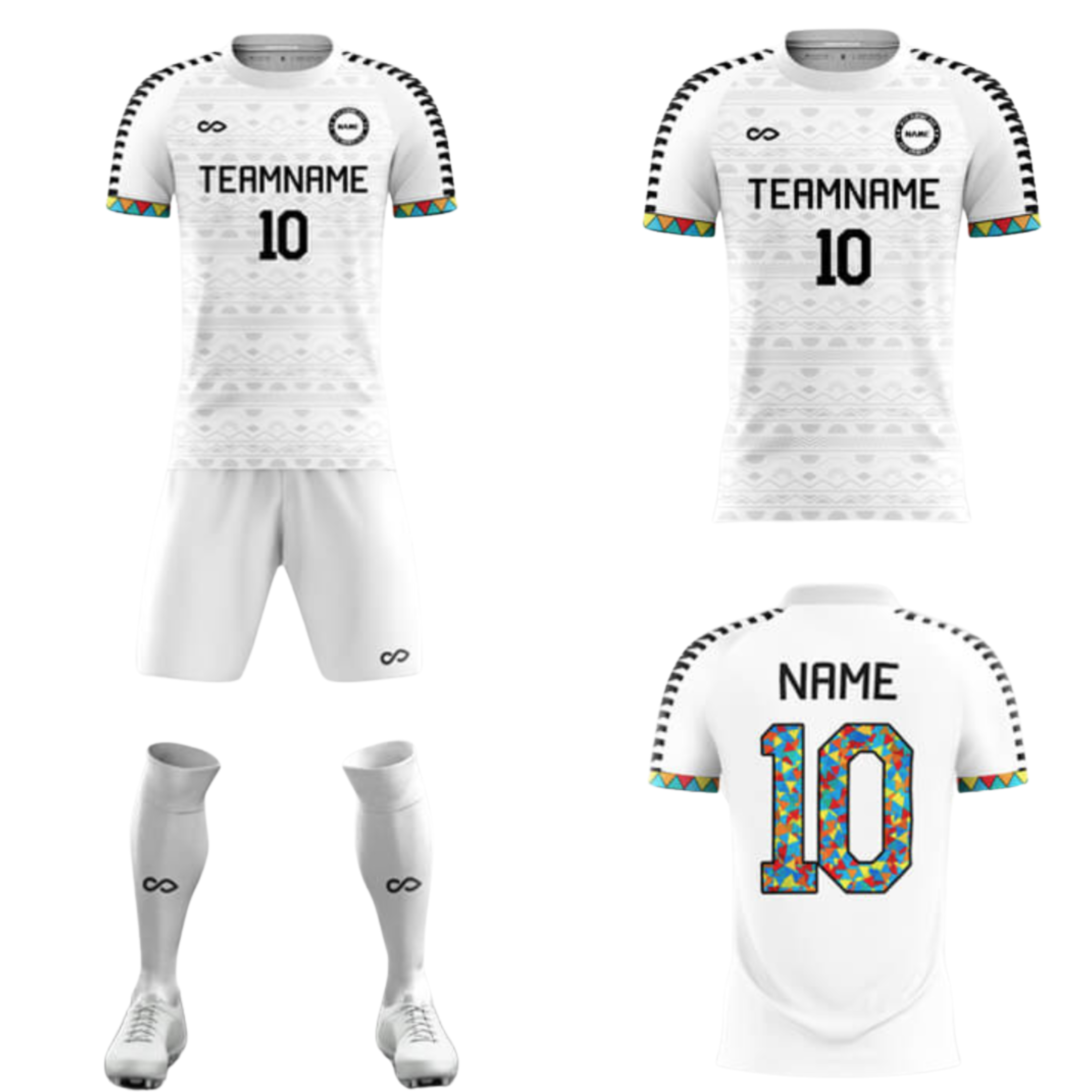 Tenue de match blanche 001