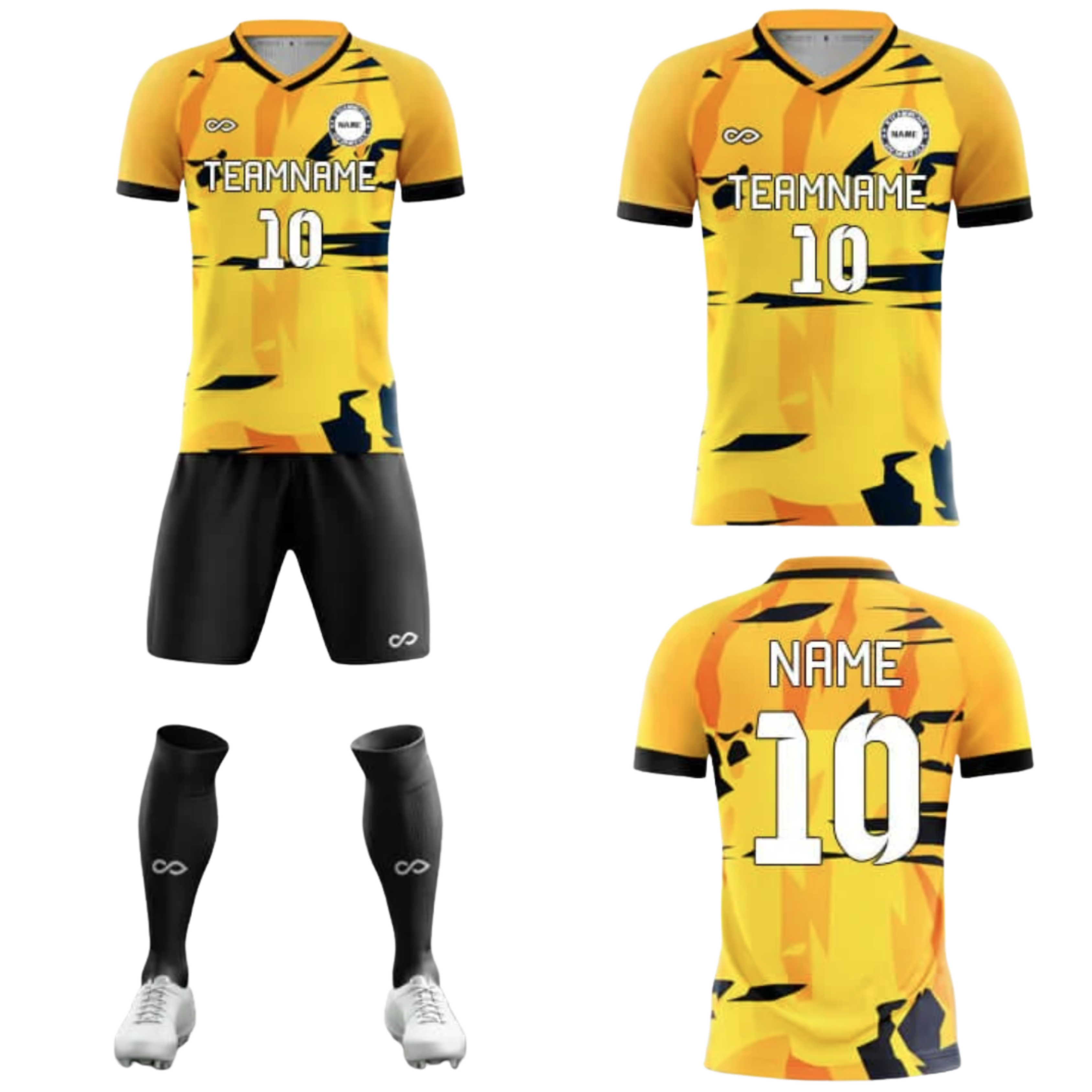 Tenue de match jaune 002