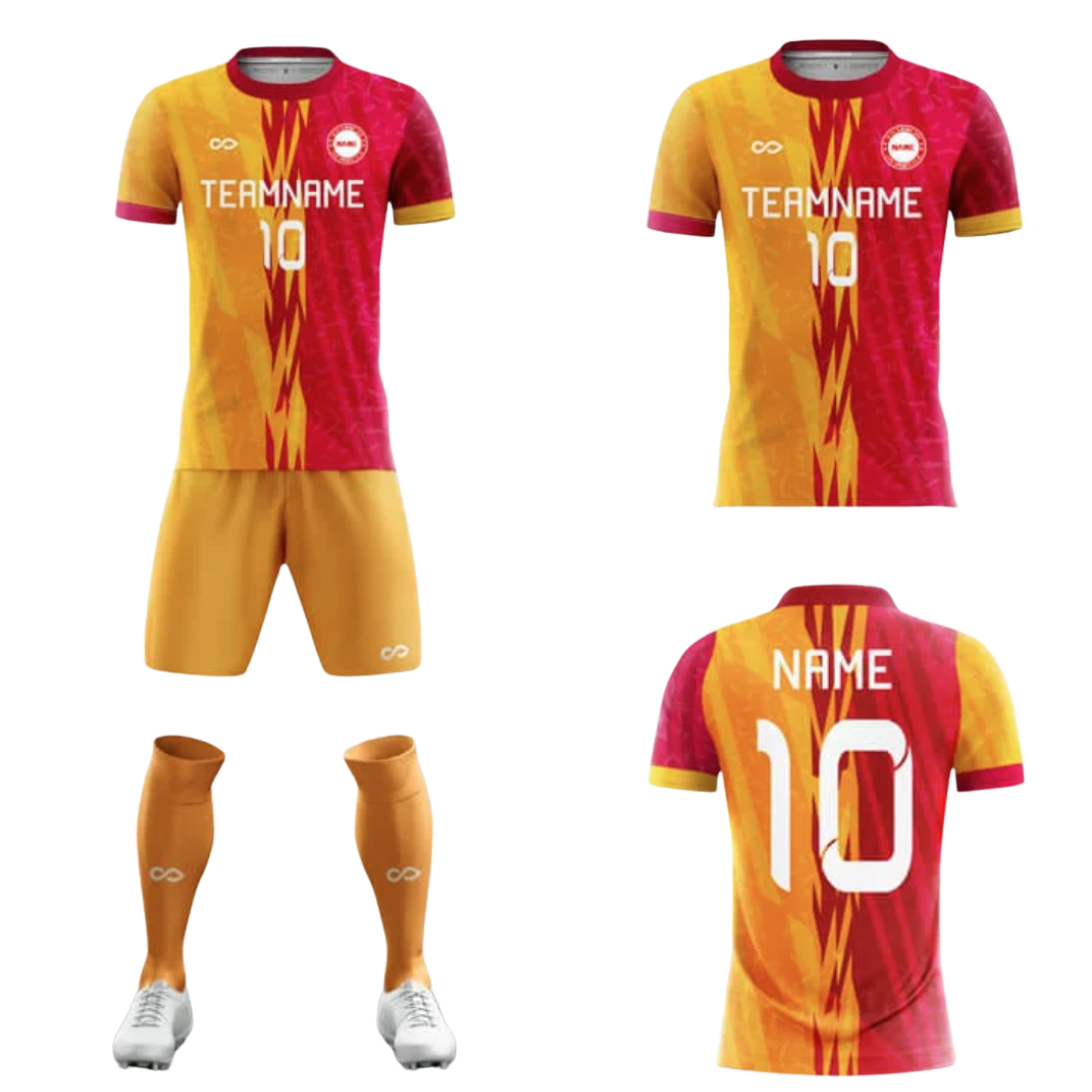 Tenue de match orange 007