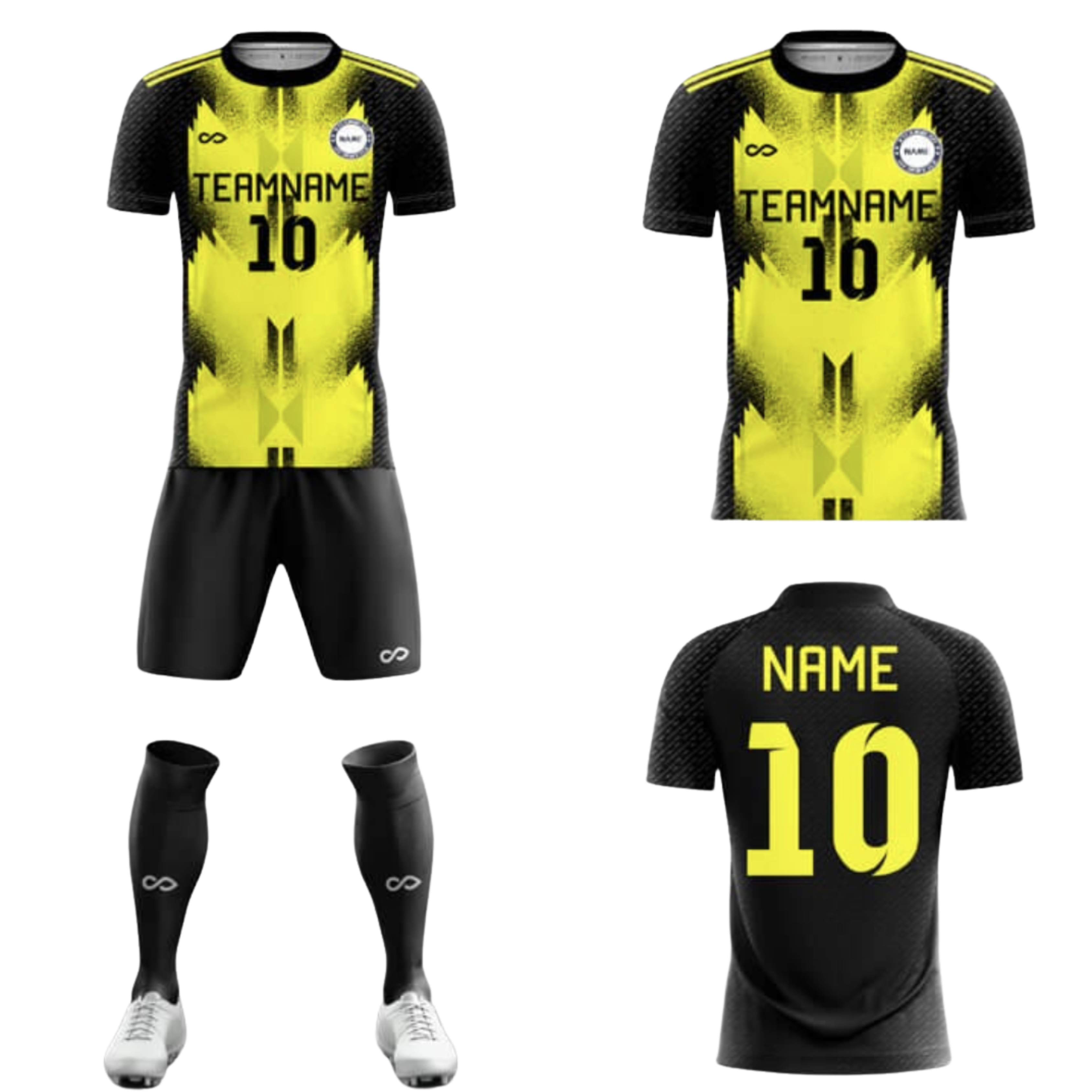 Tenue de match jaune 001