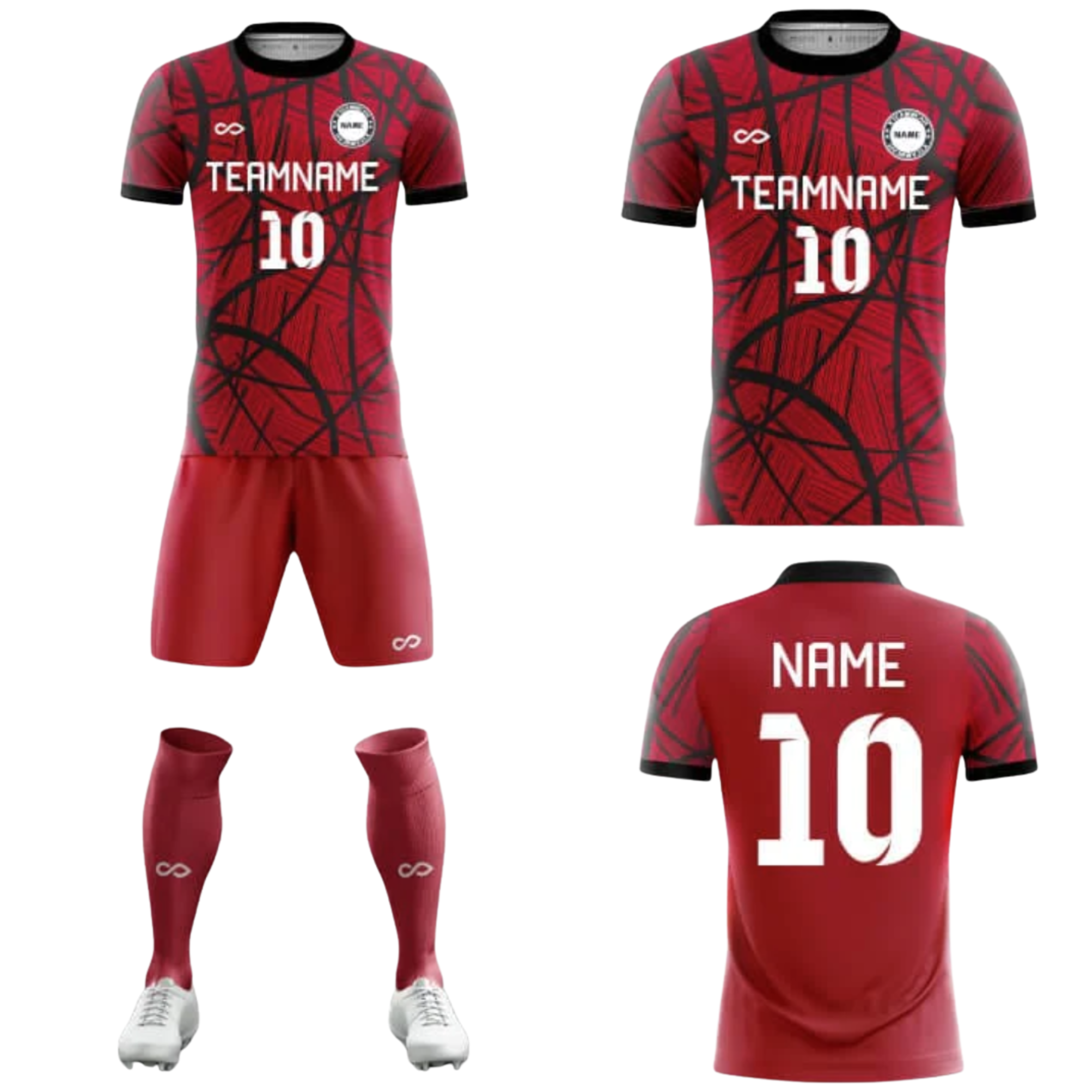 Tenue de match rouge 001