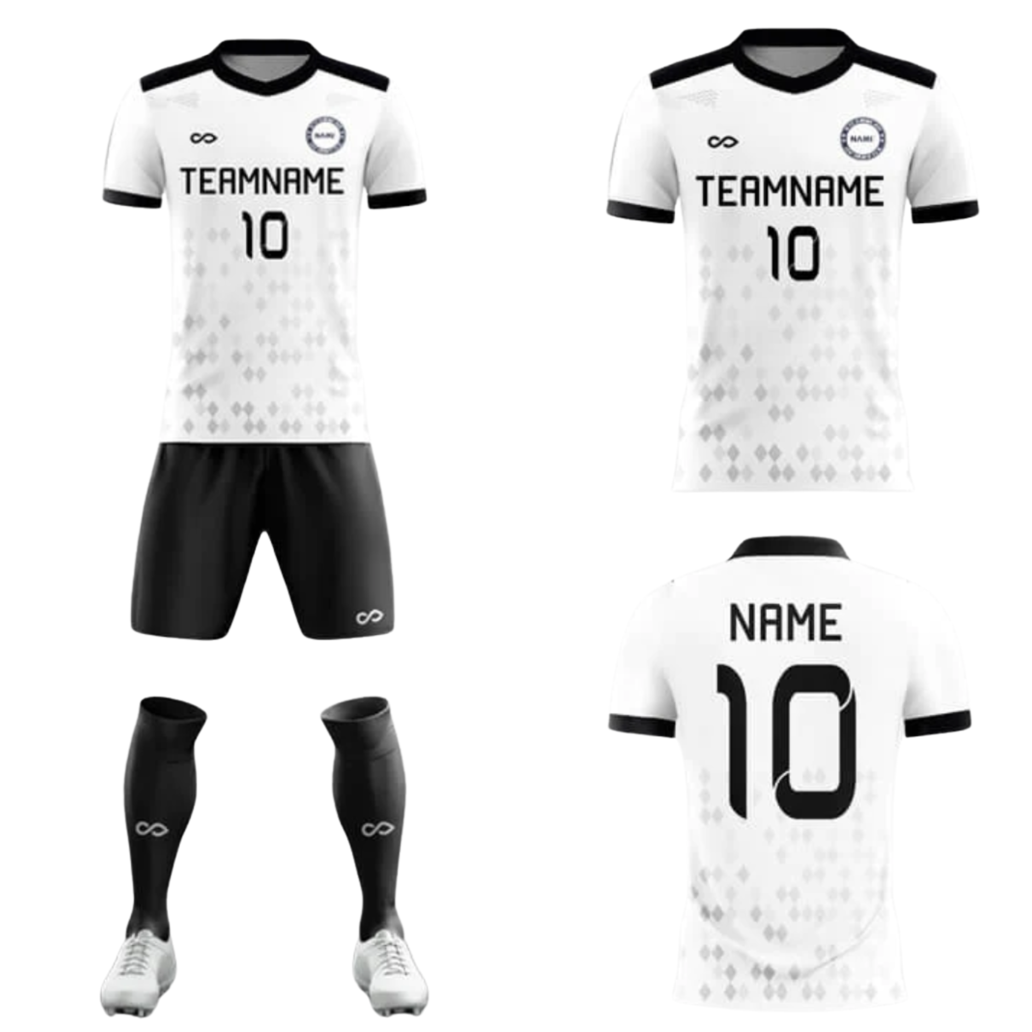 Tenue de match blanche 002