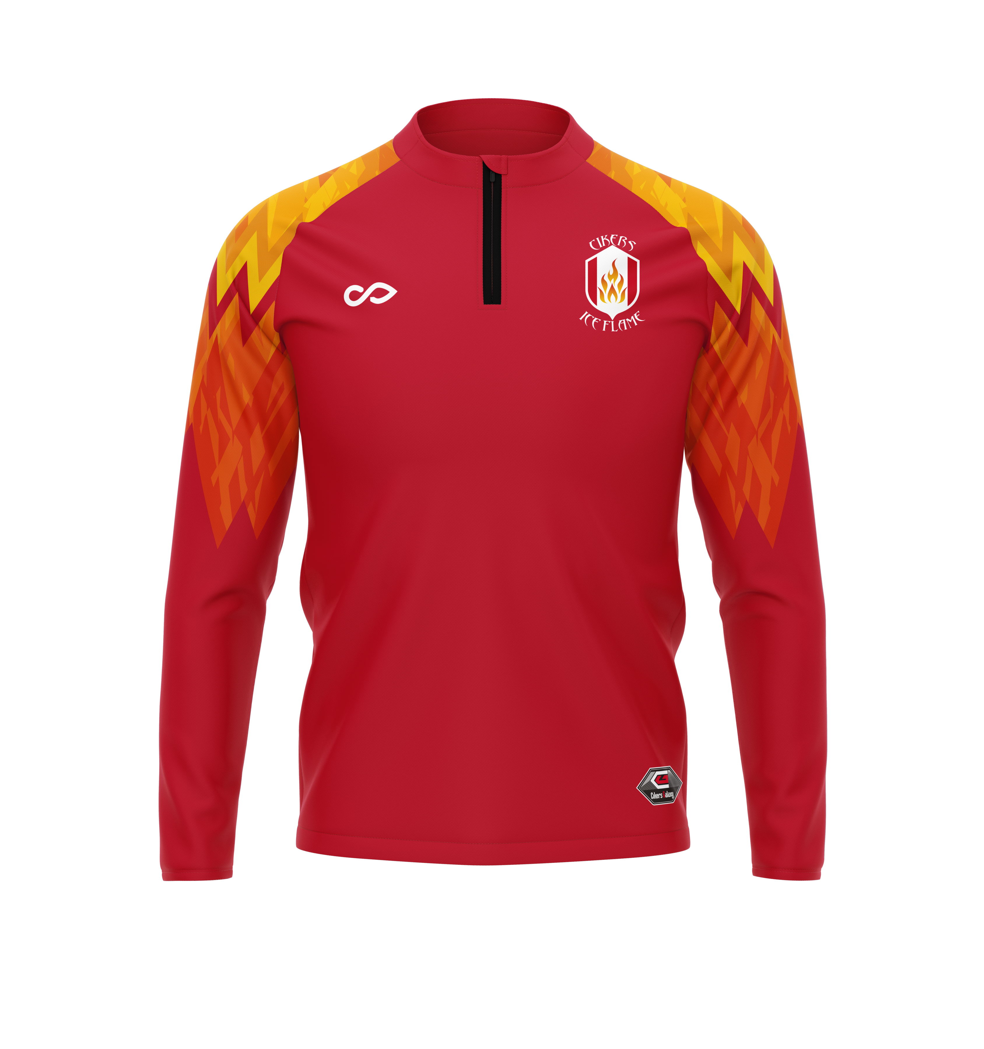 Haut d'entraînement 1/4 zip Ice Flame