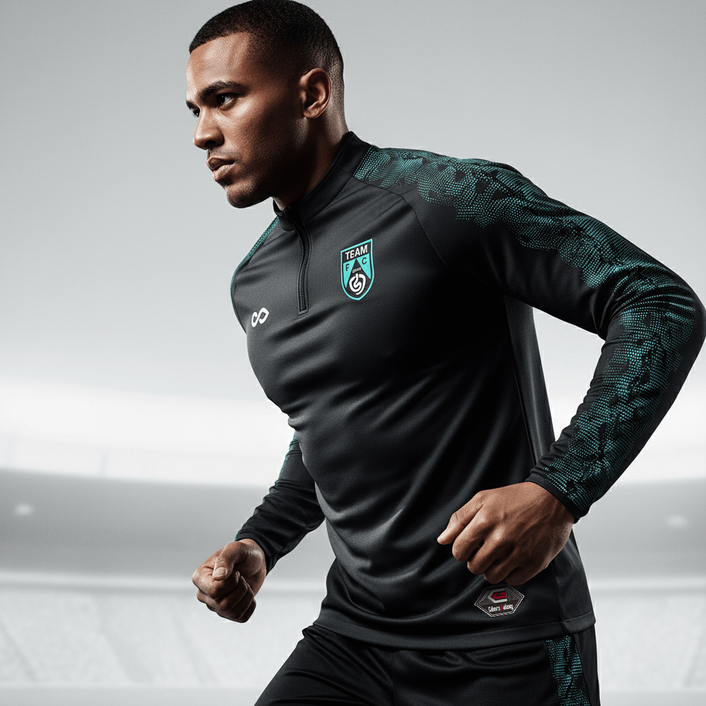 Haut d'entraînement 1/4 zip - Ombre Nocturne