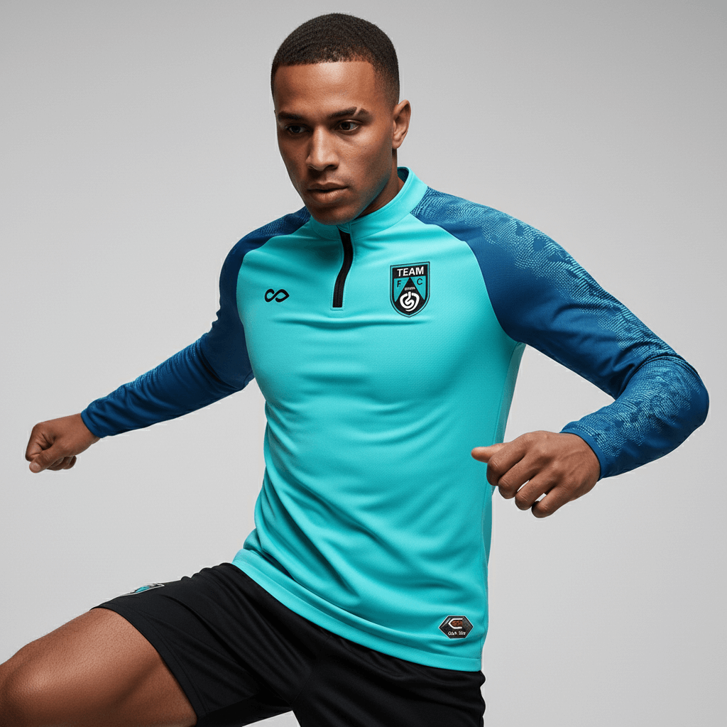Haut d'entraînement 1/4 zip - Ombre Nocturne