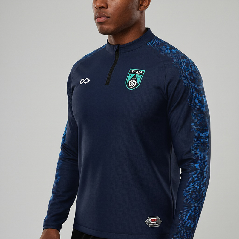 Haut d'entraînement 1/4 zip - Ombre Nocturne