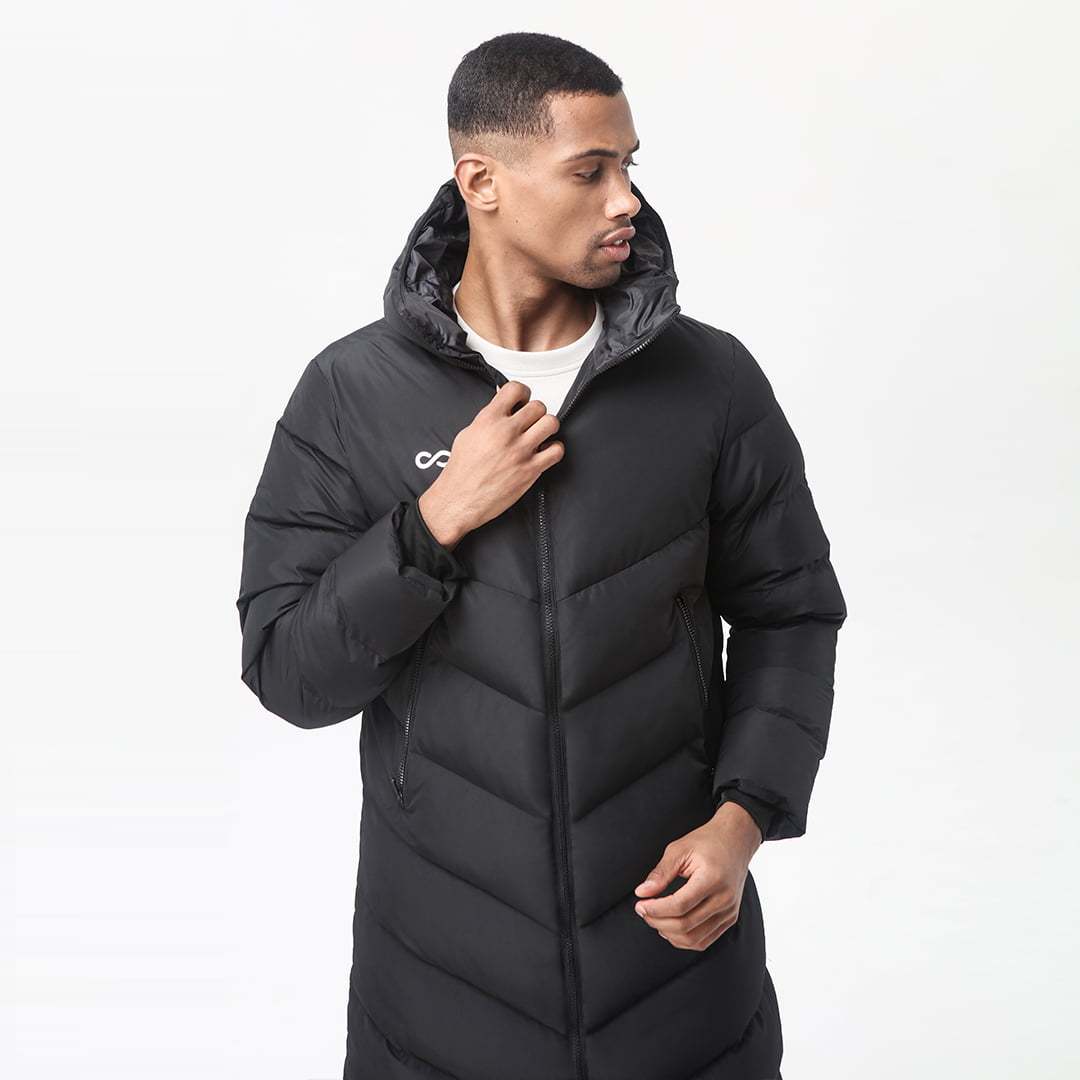 Parka longue à capuche