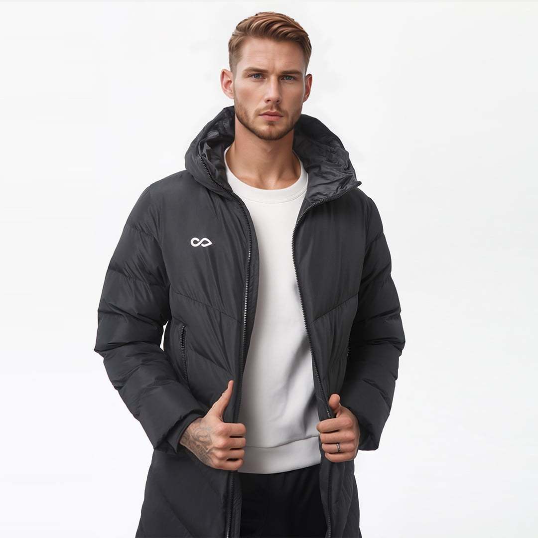 Parka longue à capuche